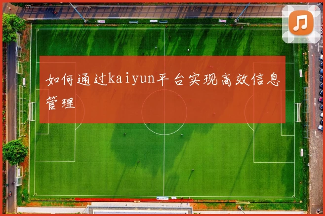 如何通过kaiyun平台实现高效信息管理