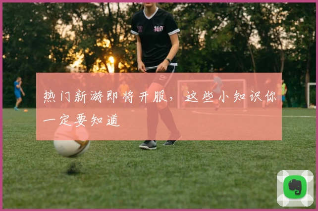 热门新游即将开服，这些小知识你一定要知道